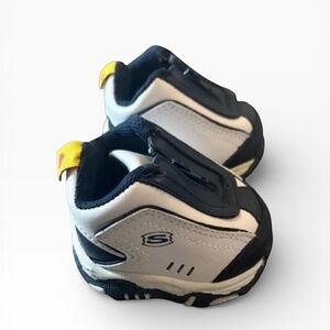 Build-A-Bear Skechers Doll Shoes Navy White Zip Sneakers